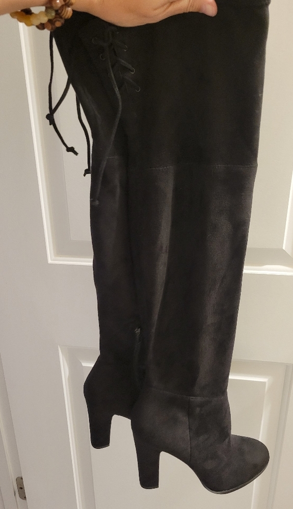 Vince Camuto Tapley Black Thigh High Boots